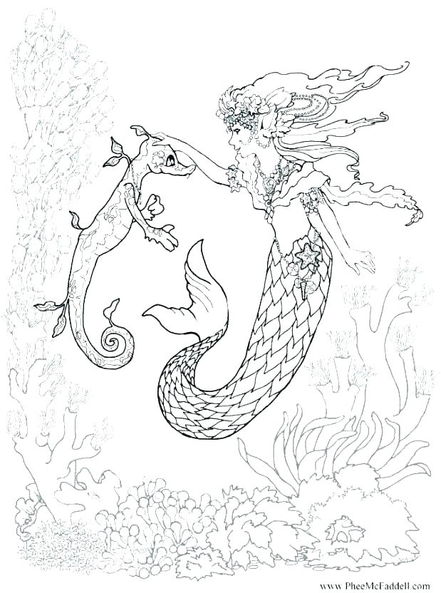 619x832 Mermaid Color Pages Little Mermaid Coloring Pictures Realistic