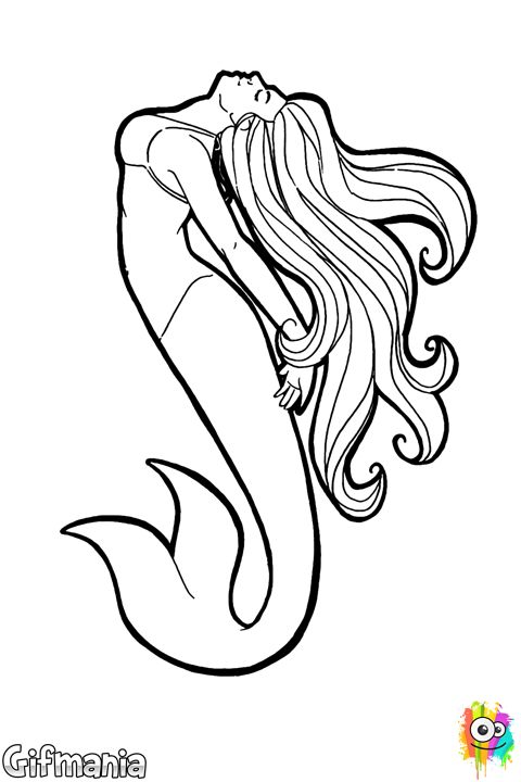 480x720 81 Best Fish Women Images On Adult Coloring, Coloring
