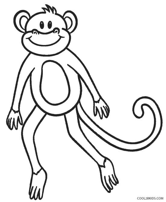 Free Printable Monkey Coloring Pages For Kids Cool2bkids 551x670 Free Printable Monkey Coloring Pages For Kids Cool2bkids