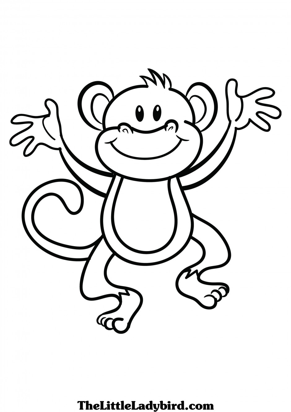 Monkey Clipart Black And White 940x1329 Monkey Clipart Black And White