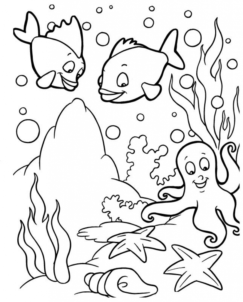 827x1024 Fresh Ocean Coloring Pages
