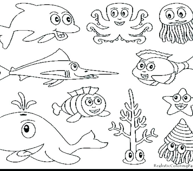 678x600 Sea Animals Coloring Pages Coloring Pages Ocean Coloring Pages