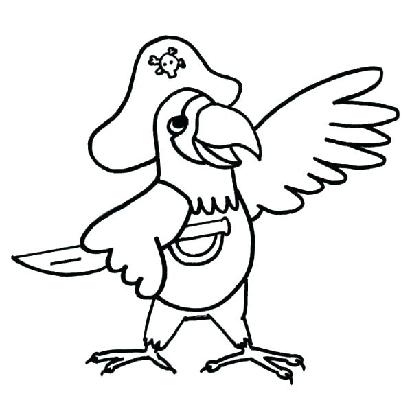 600x612 Parrot Coloring Page Elegant Parrot Coloring Pages Print