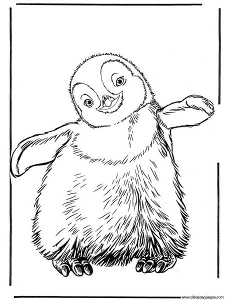 Dibujo De Pinguino 006 450x600 Dibujo De Pinguino 006