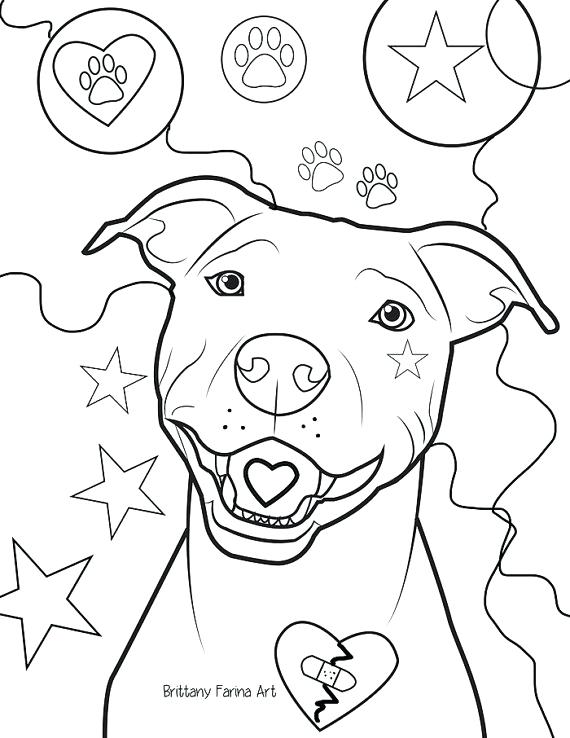 Pitbull Coloring Page Drawn Pit Bull Coloring Page 9 Pitbull Puppy 570x738 Pitbull Coloring Page Drawn Pit Bull Coloring Page 9 Pitbull Puppy