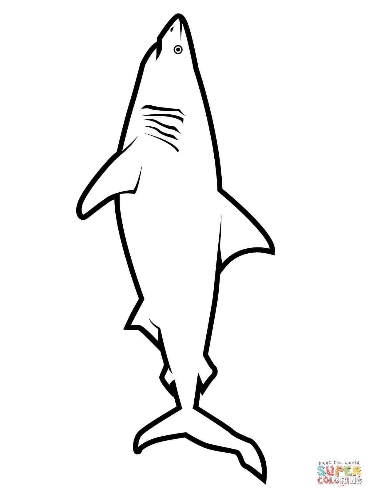 1200x1600 Marvelous Realistic Great White Shark Coloring Page Printable Pict