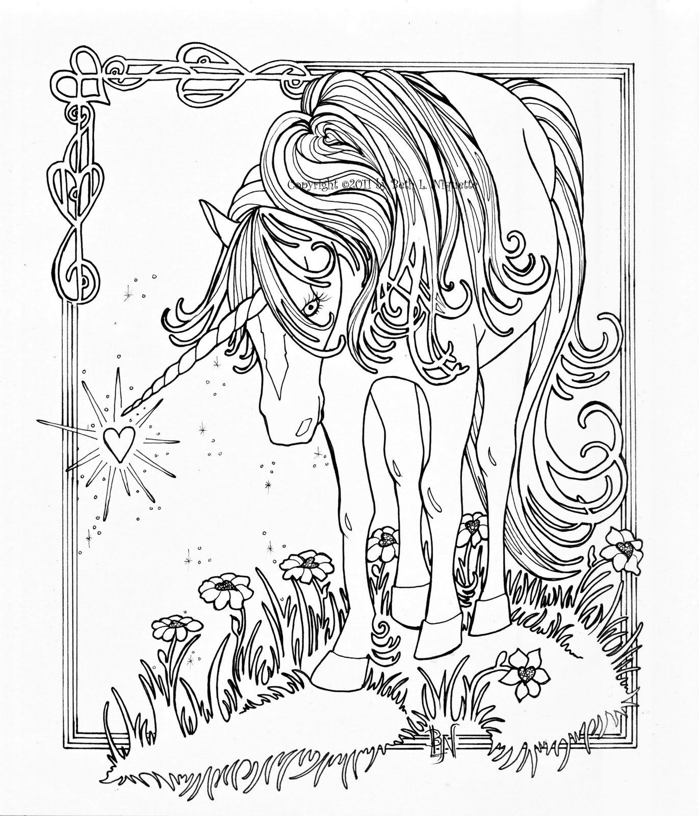 1371x1600 Realistic Unicorn Coloring Pages Download And Print For Free Art