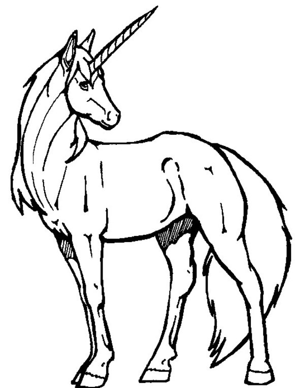 581x763 Unicorn Coloring Pages Free 1388 Animal Coloring