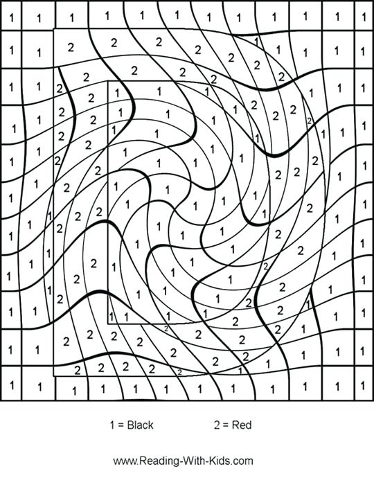 540x690 Color By Number Coloring Pages Color By Number Letter D Really