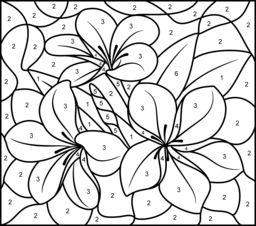 256x226 Flowers Coloring Online