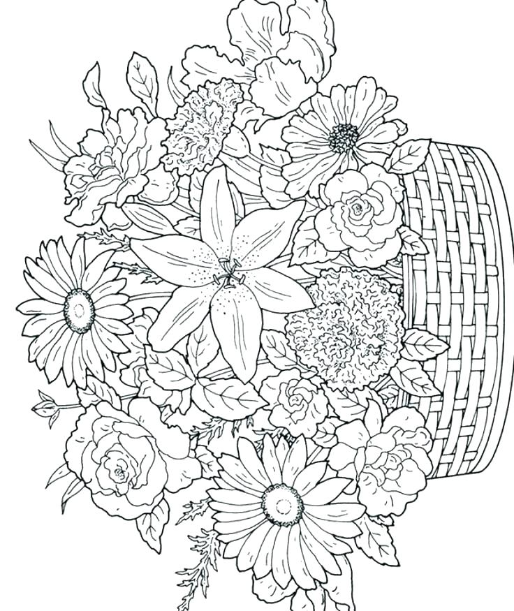 Hard Halloween Coloring Pages 736x875 Hard Halloween Coloring Pages