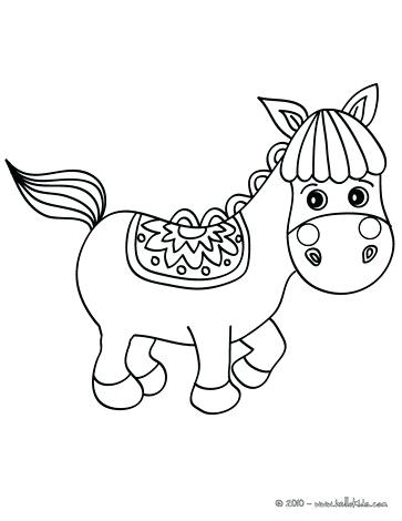 Horse Coloring Pages To Print Horse In Pasture Cute Little Horse 363x470 Horse Coloring Pages To Print Horse In Pasture Cute Little Horse