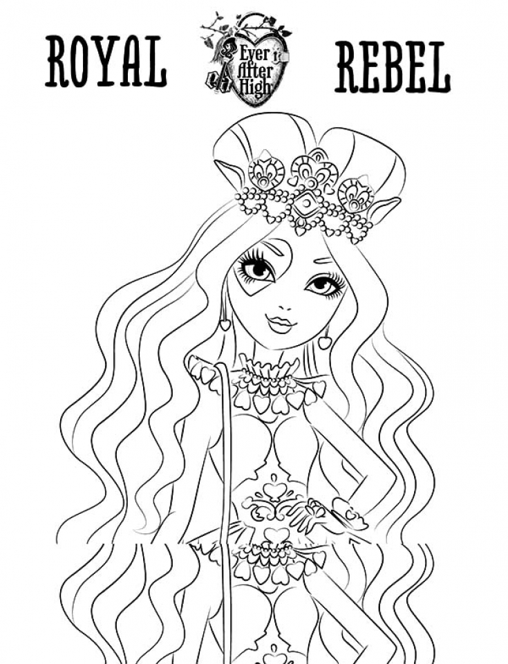 735x960 Get This Royal Rebels Ever After High Girl Coloring Pages