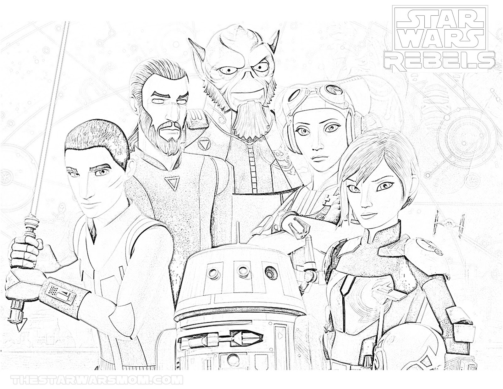 1600x1237 Star Wars Rebels Season 4 Coloring Page