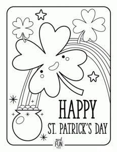 St. Patrick's Day Coloring Pages For Kids 231x300 St. Patrick's Day Coloring Pages For Kids