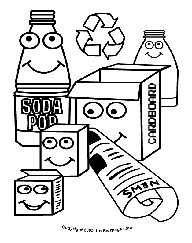 Recycling Coloring Pages