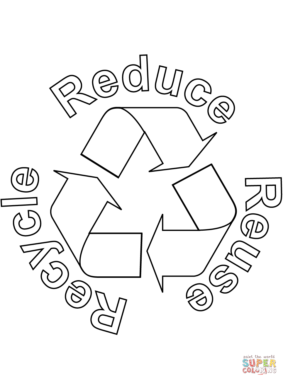 965x1300 Reduce Reuse Recycle Coloring Page Free Printable Coloring Pages