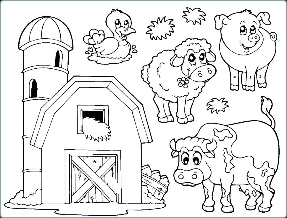 Barnyard Coloring Pages Barnyard Animals Coloring Pages Kids 970x736 Barnyard Coloring Pages Barnyard Animals Coloring Pages Kids