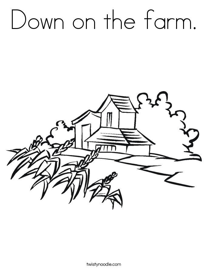 Down On The Farm Coloring Page 685x886 Down On The Farm Coloring Page