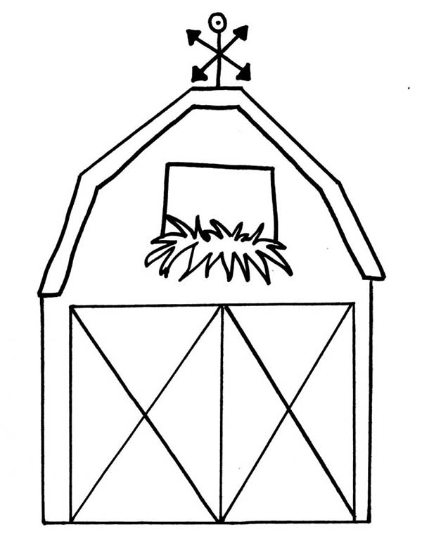 How To Draw A Barn Coloring Page Color Luna 600x776 How To Draw A Barn Coloring Page Color Luna