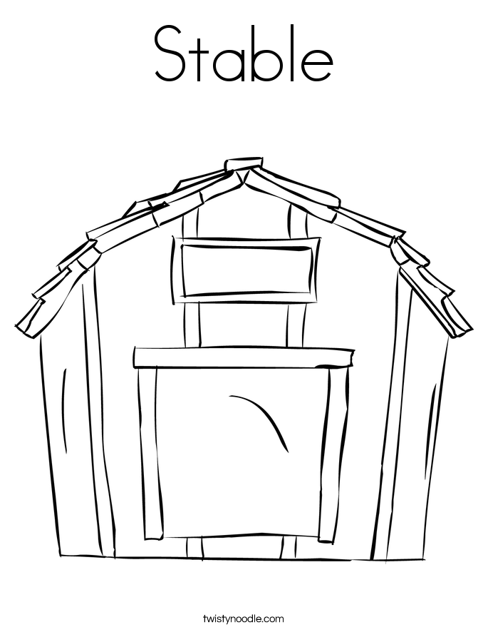 Stable Coloring Page 685x886 Stable Coloring Page