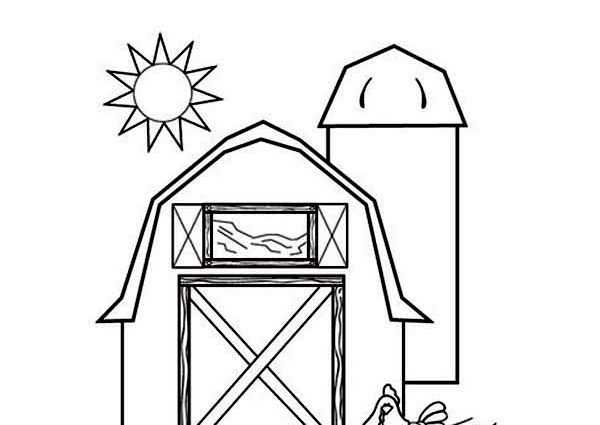 Red Barn Coloring Page The Barn Is Red Coloring Page Color Luna 600x425 Red Barn Coloring Page The Barn Is Red Coloring Page Color Luna