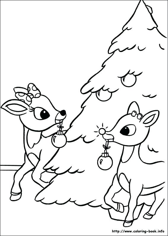 567x794 Color Red Coloring Pages The Red Nosed Reindeer Coloring Pages