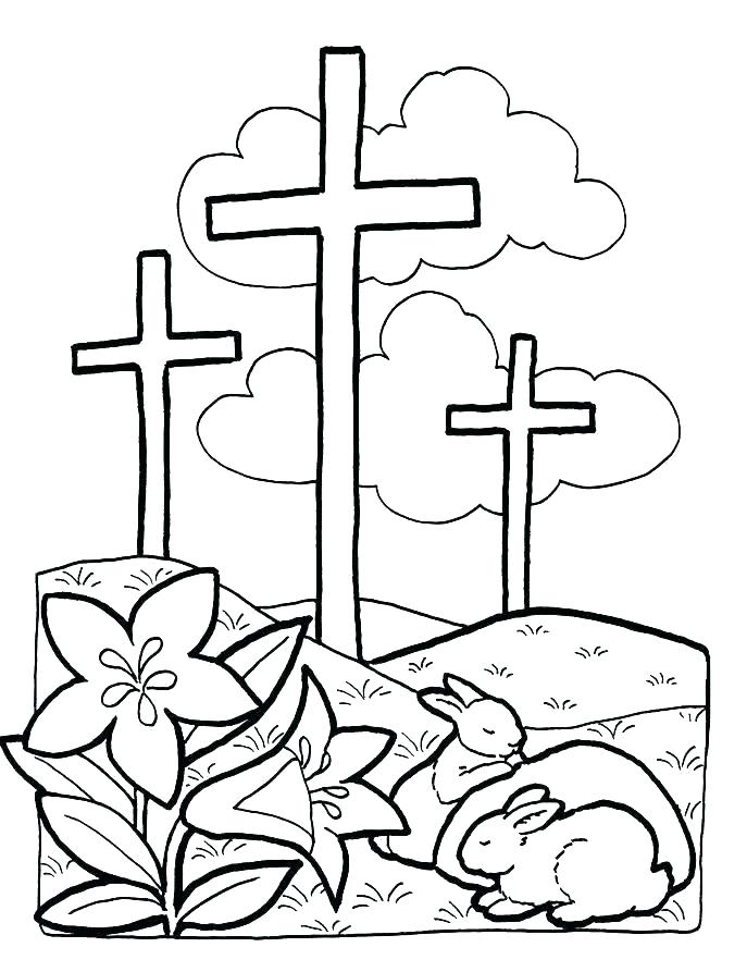 687x893 Cross Coloring Page Cross Coloring Page Holy Trinity Coloring