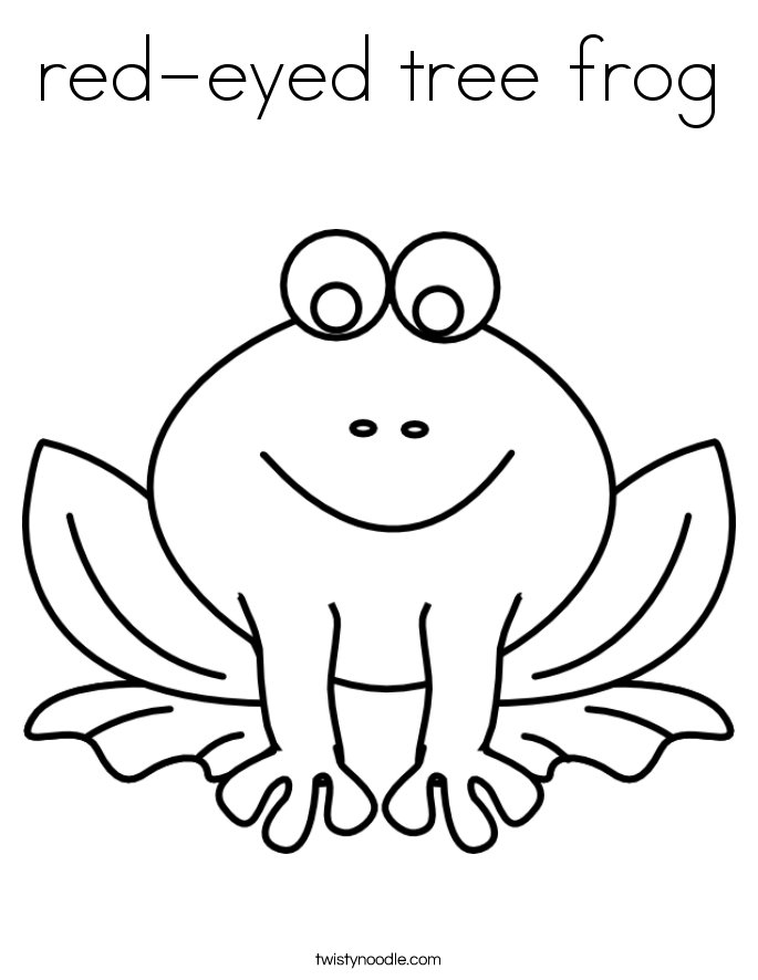 Red Eyed Tree Frog Coloring Page 685x886 Red Eyed Tree Frog Coloring Page