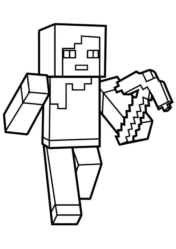 595x842 40 Printable Minecraft Coloring Pages