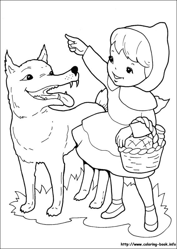 567x794 Little Red Riding Hood Coloring Pages Printable