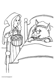 236x333 Little Red Riding Hood Coloring Page Going To Grandma's Safety