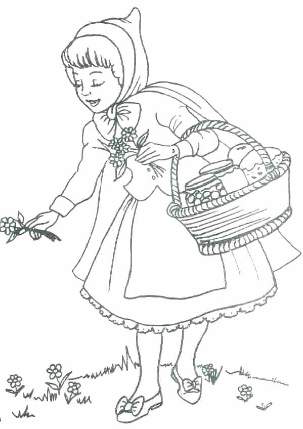 599x848 Red Riding Hood Coloring Pages Little Red Riding Hood Coloring