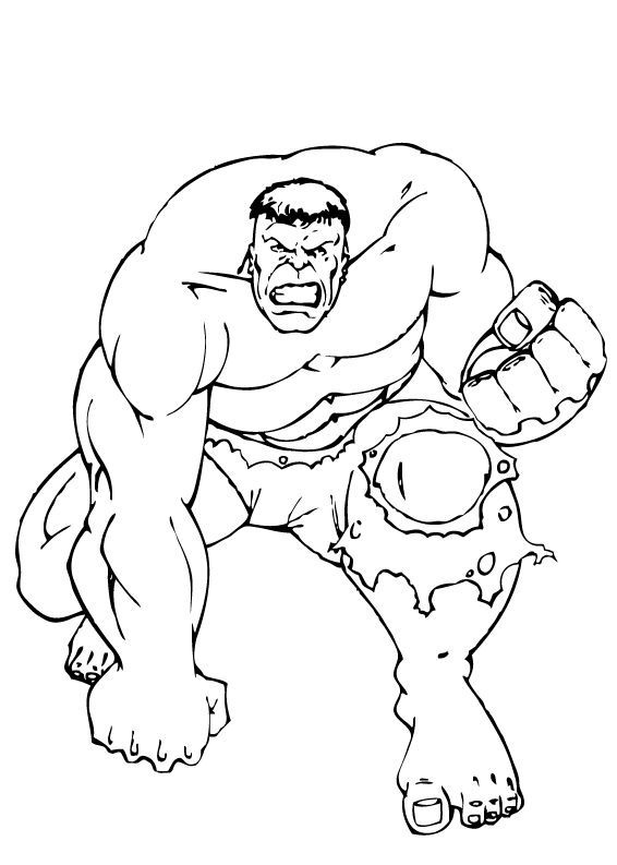 566x793 Incredible Hulk Coloring Pages Printable