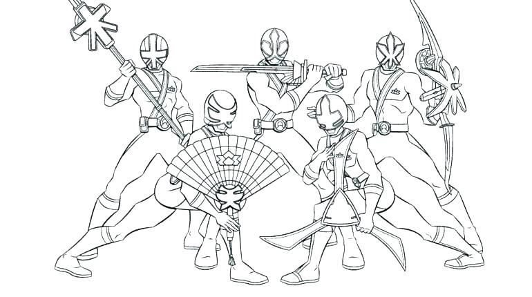 Red Ranger Coloring Page