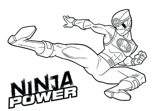 600x428 Power Ranger Coloring Pages Ninja Power Rangers Coloring Page