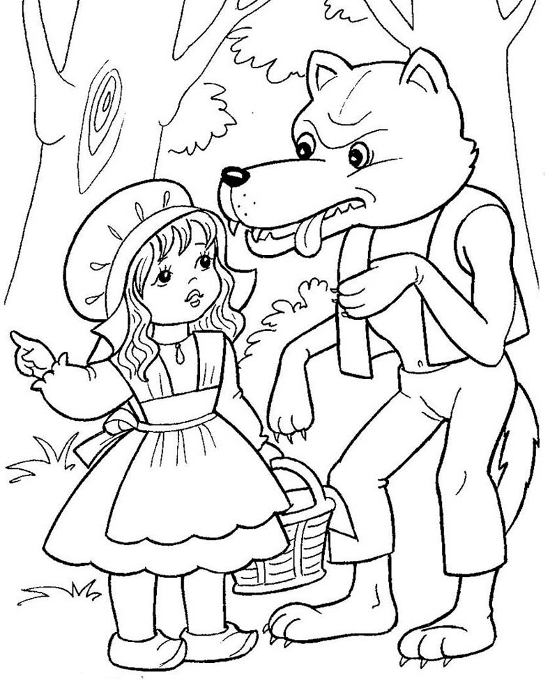 Little Red Riding Hood Coloring Pages Awesome 799x1000 Little Red Riding Hood Coloring Pages Awesome
