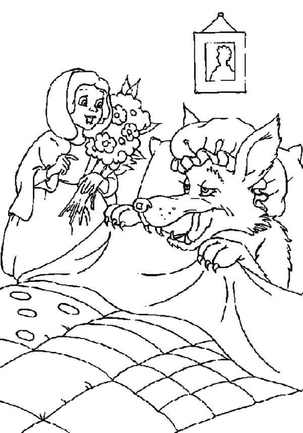 Red Riding Hood Coloring Pages 600x857 Red Riding Hood Coloring Pages