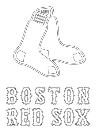 Boston Red Sox Logo Coloring Page Sport Logos 323x430 Boston Red Sox Logo Coloring Page Sport Logos