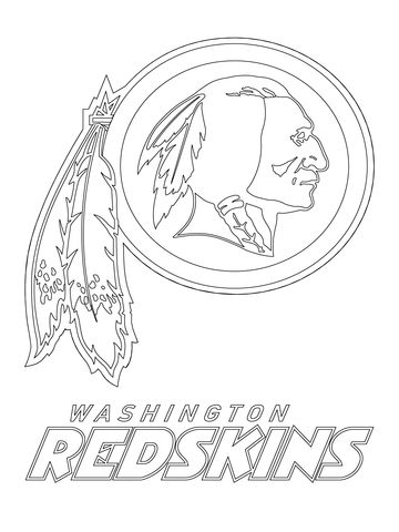 Washington Redskins Logo Coloring Page Entertainment 360x480 Washington Redskins Logo Coloring Page Entertainment
