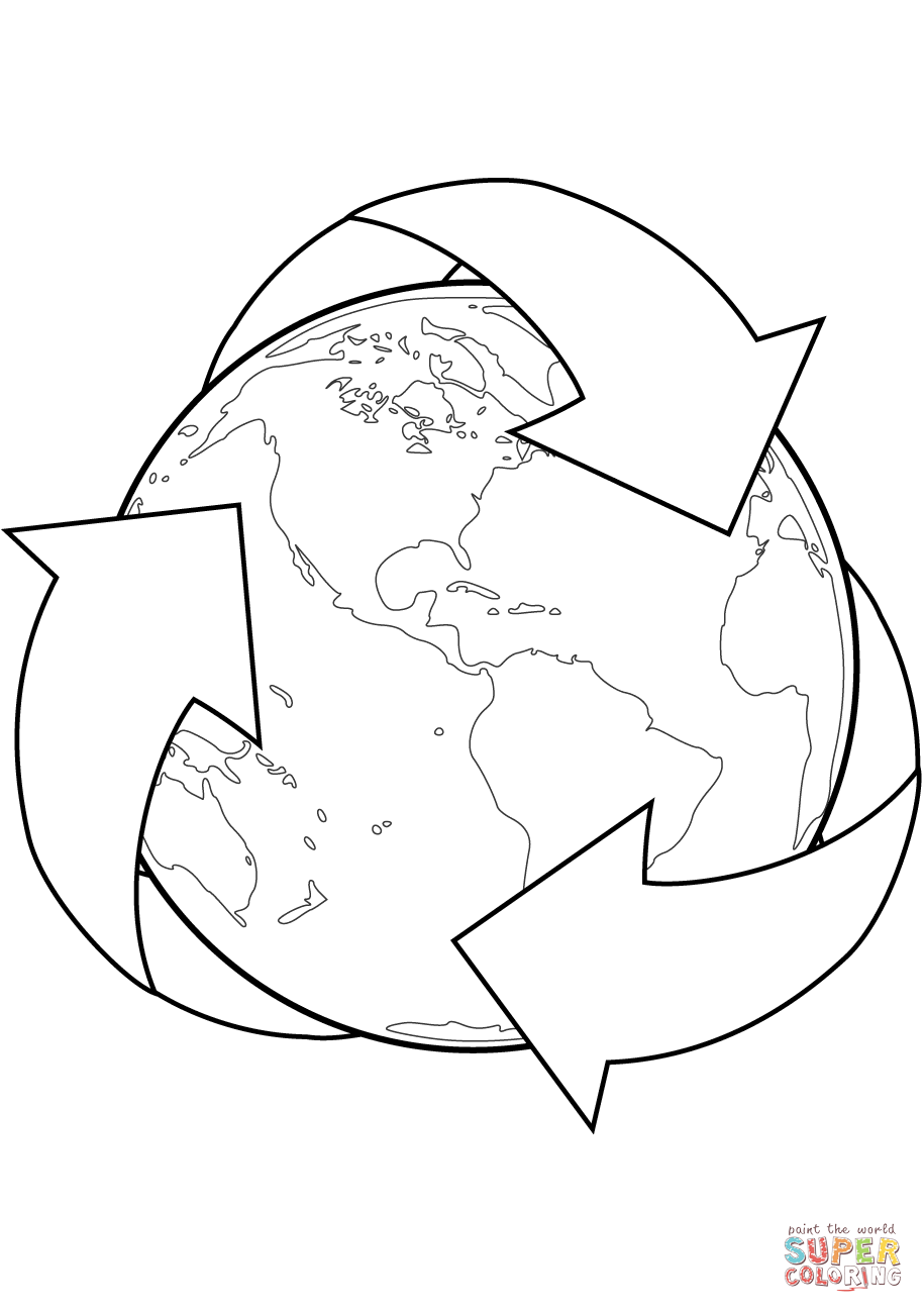 915x1300 Recycling Coloring Pages