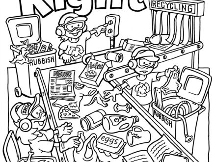 440x330 Recycle Coloring Pages Bestofcoloringcom, Reduce Reuse Recycle