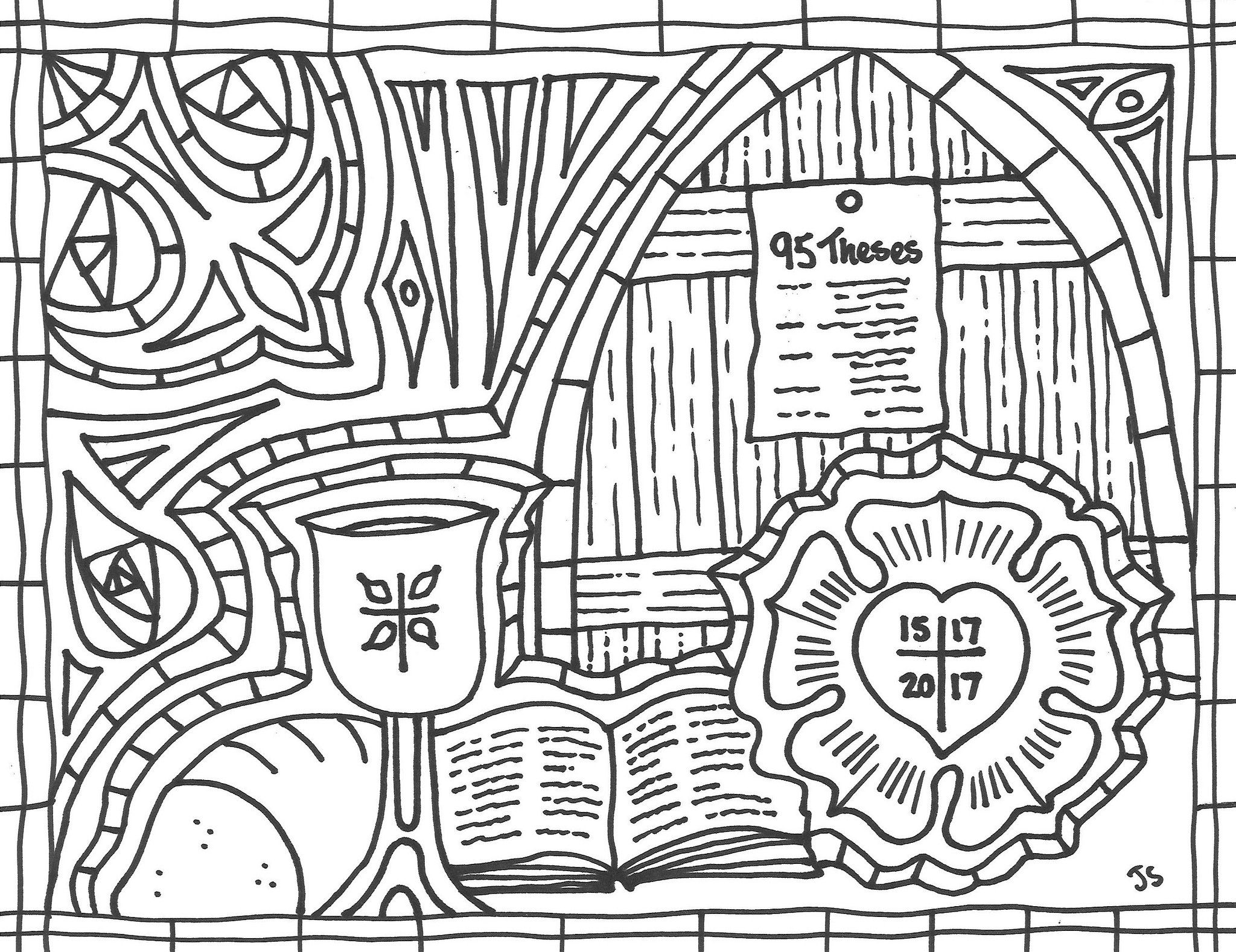 Reformation Coloring Page at GetColorings.com | Free printable ...