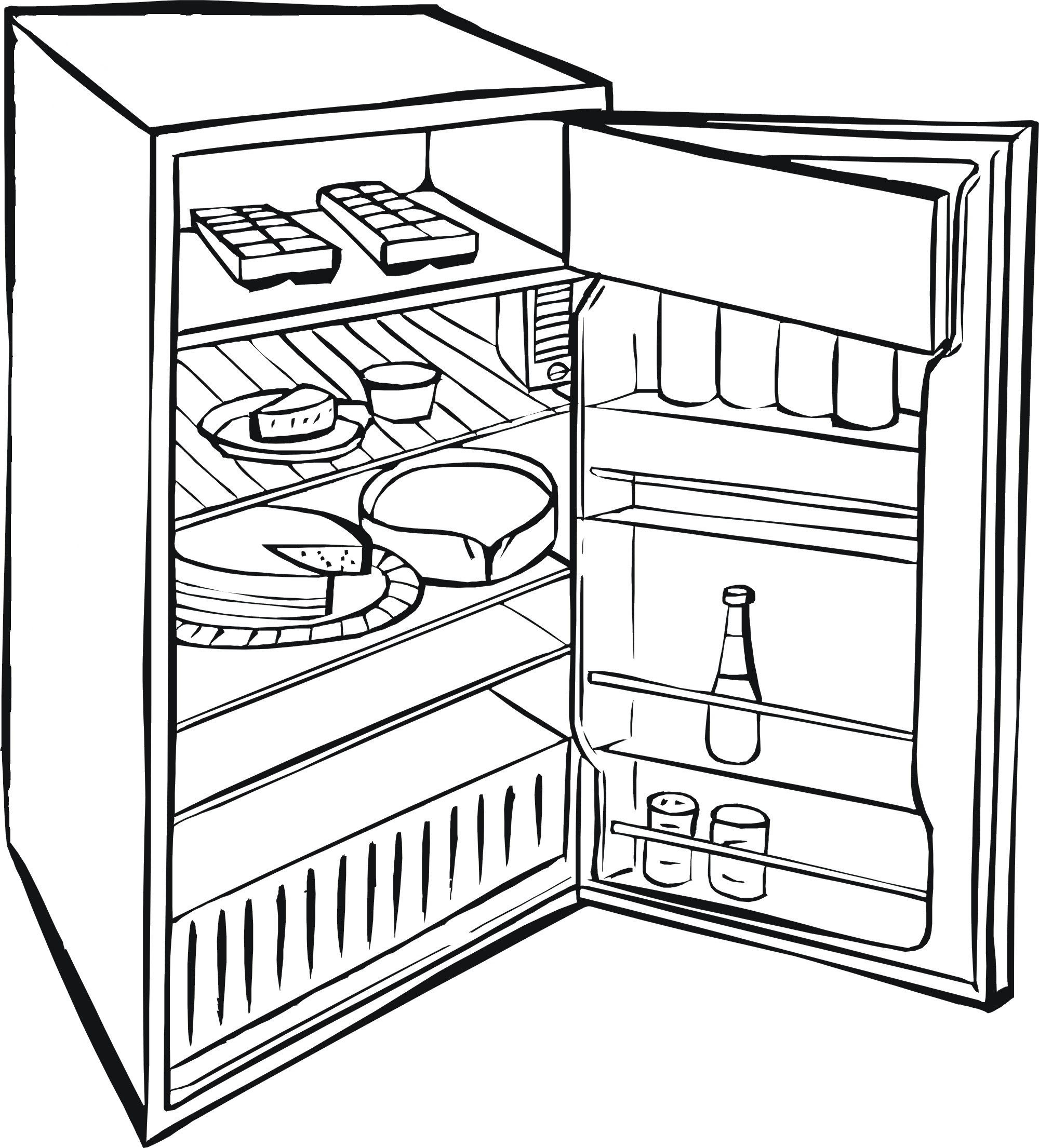 2000x2211 Fridge Coloring Page