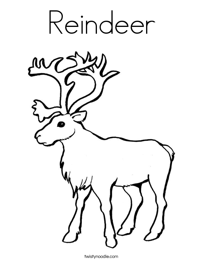 Reindeer Coloring Page 685x886 Reindeer Coloring Page