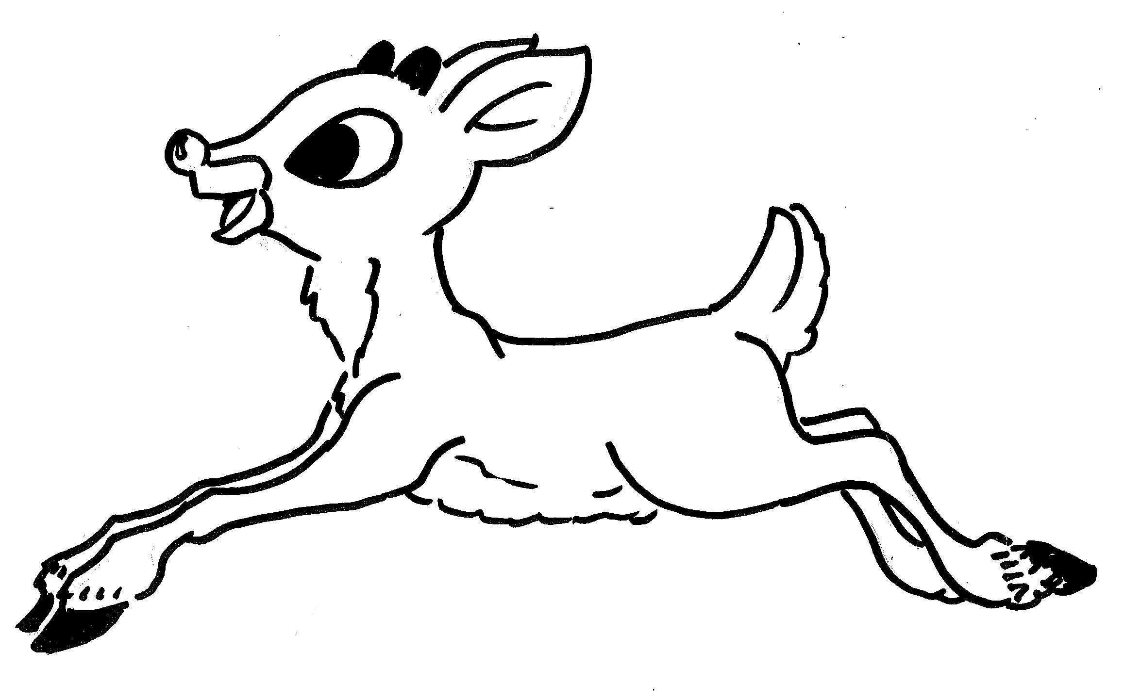 Rudolph Reindeer Coloring Pages 2315x1443 Rudolph Reindeer Coloring Pages