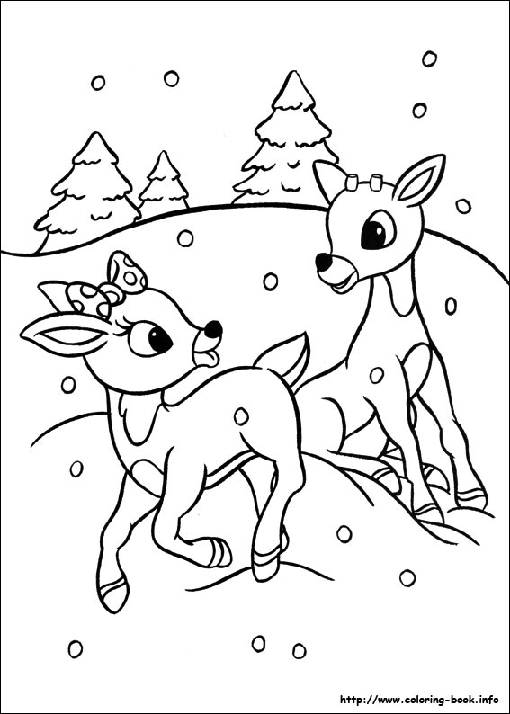 Rudolph The Red Nosed Reindeer Coloring Picture 567x794 Rudolph The Red Nosed Reindeer Coloring Picture