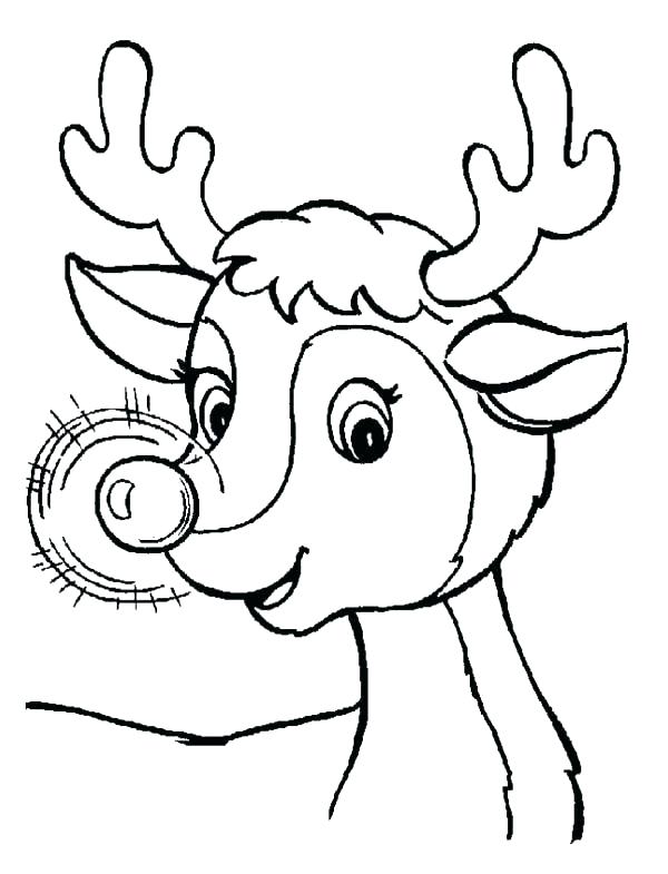 Santa And Reindeer Coloring Pages With Reindeer Coloring Pages 600x785 Santa And Reindeer Coloring Pages With Reindeer Coloring Pages