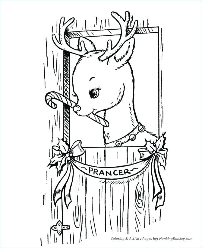 Santa And Reindeer Coloring Pages Shippa.co 670x820 Santa And Reindeer Coloring Pages Shippa.co