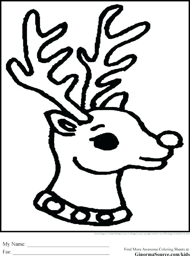 Reindeer Head Coloring Page Coloring Pages Of Reindeer Coloring 618x832 Reindeer Head Coloring Page Coloring Pages Of Reindeer Coloring